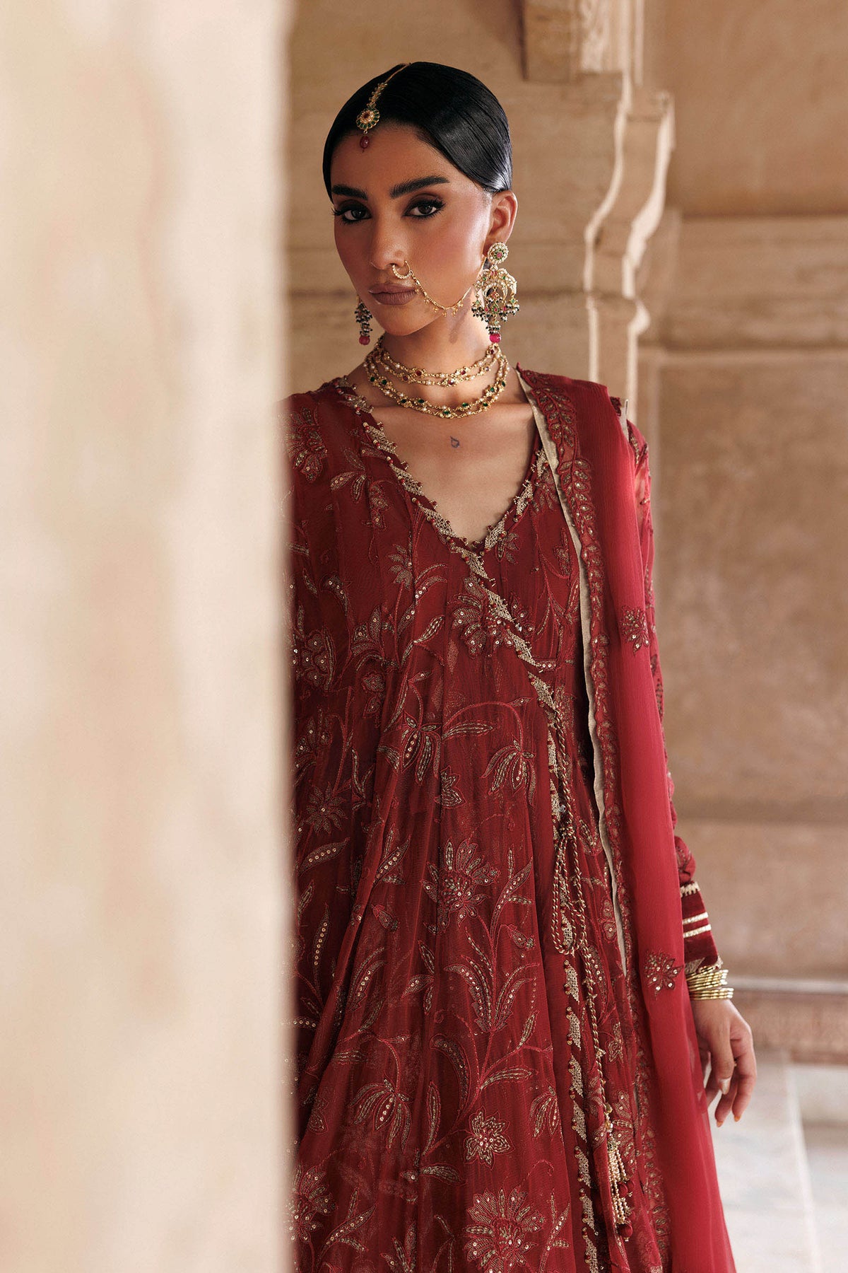 Embroidered Chiffon Fabric (2Pcs)