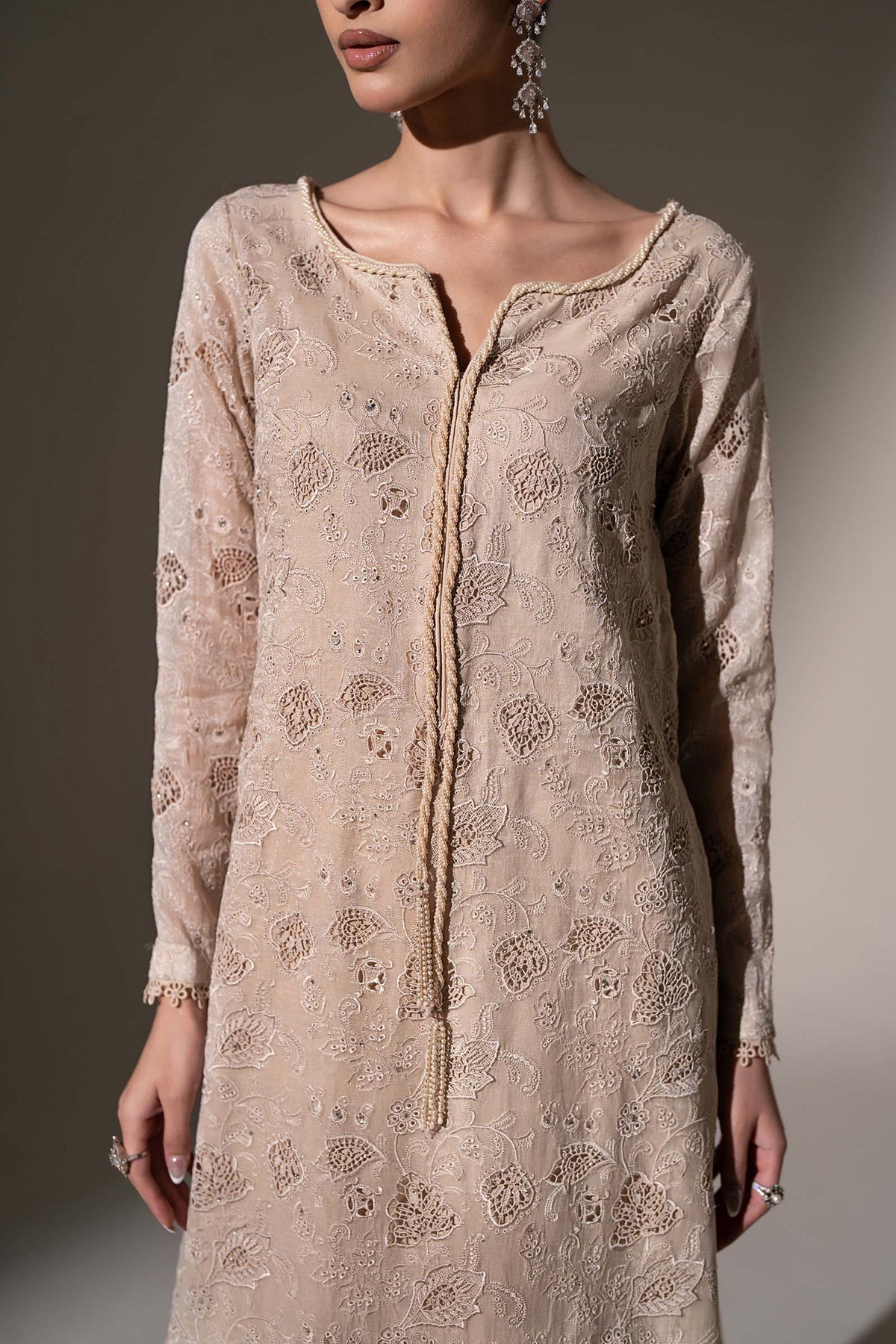 Embroidered Masoori Fabric (3Pcs)