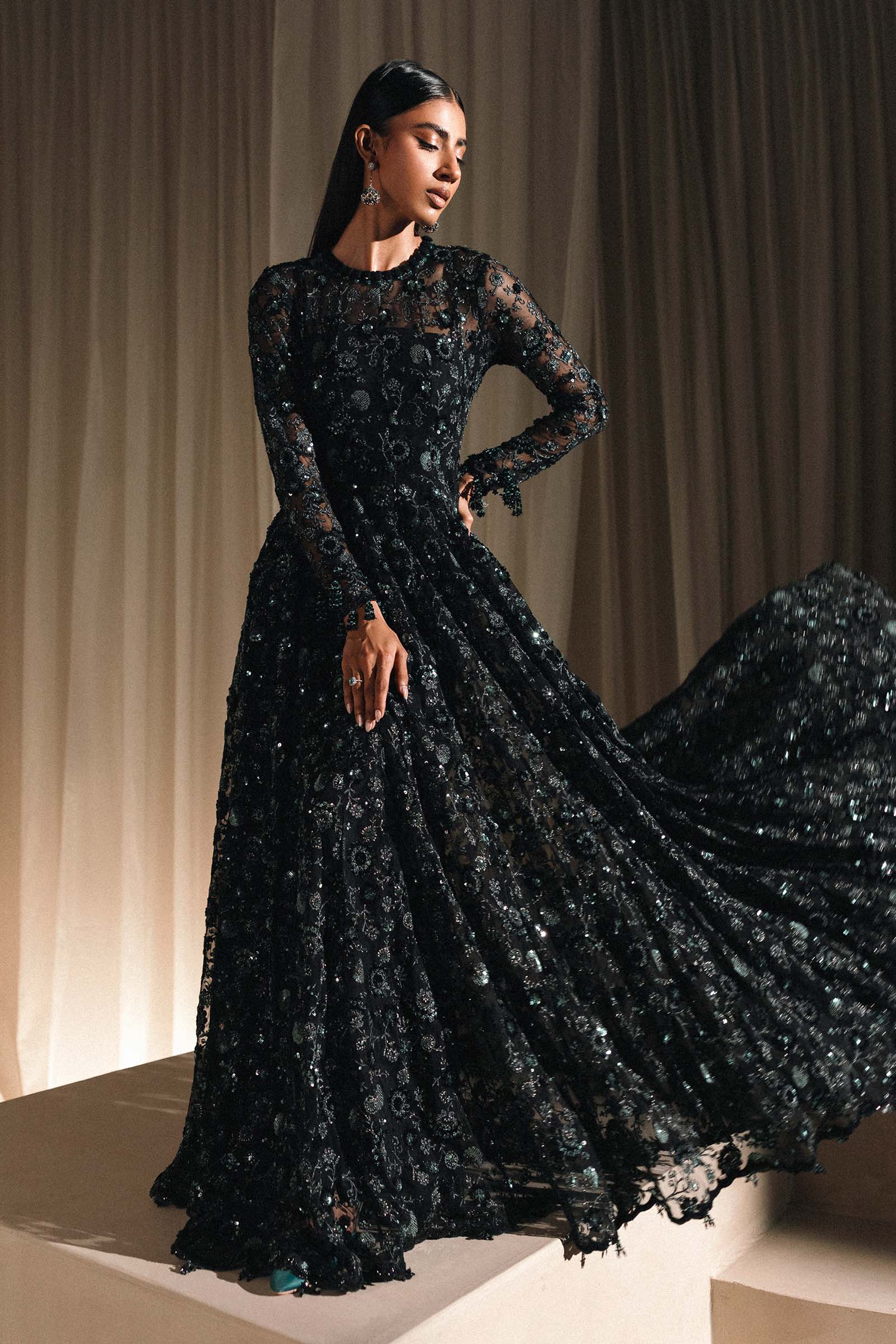 Embroidered Net Fabric (3Pcs)