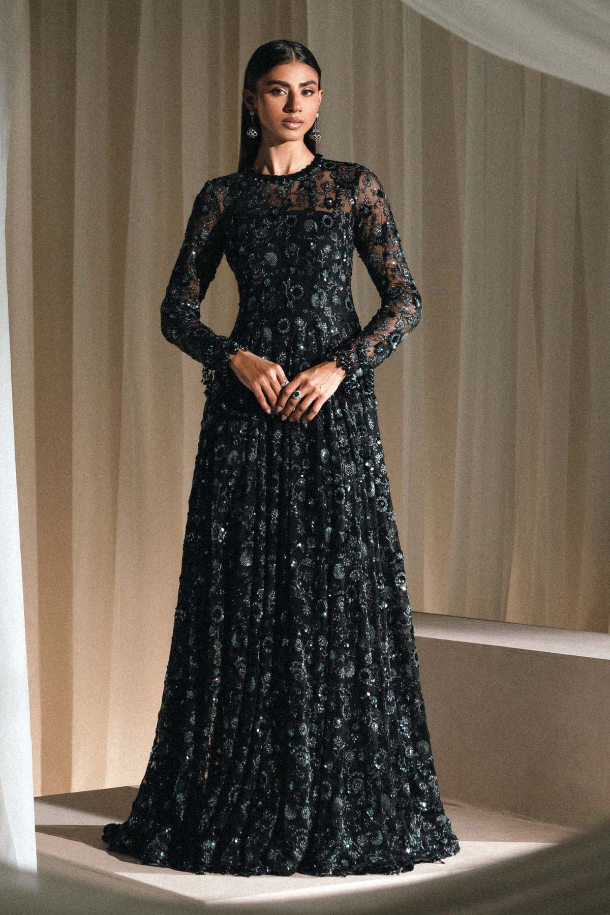 Embroidered Net Fabric (3Pcs)