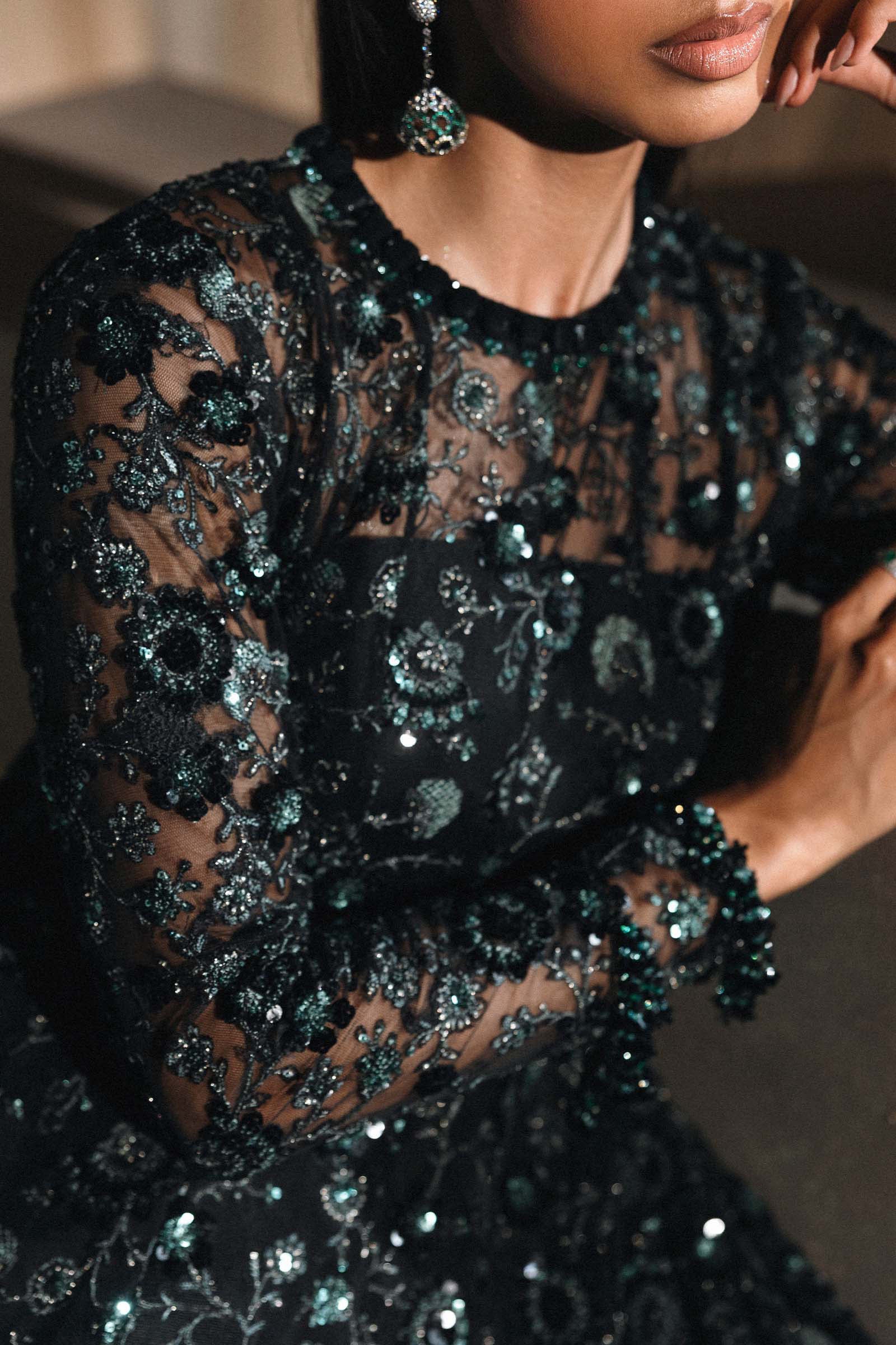 Embroidered Net Fabric (3Pcs)