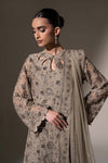 Embroidered Net Fabric (3Pcs)