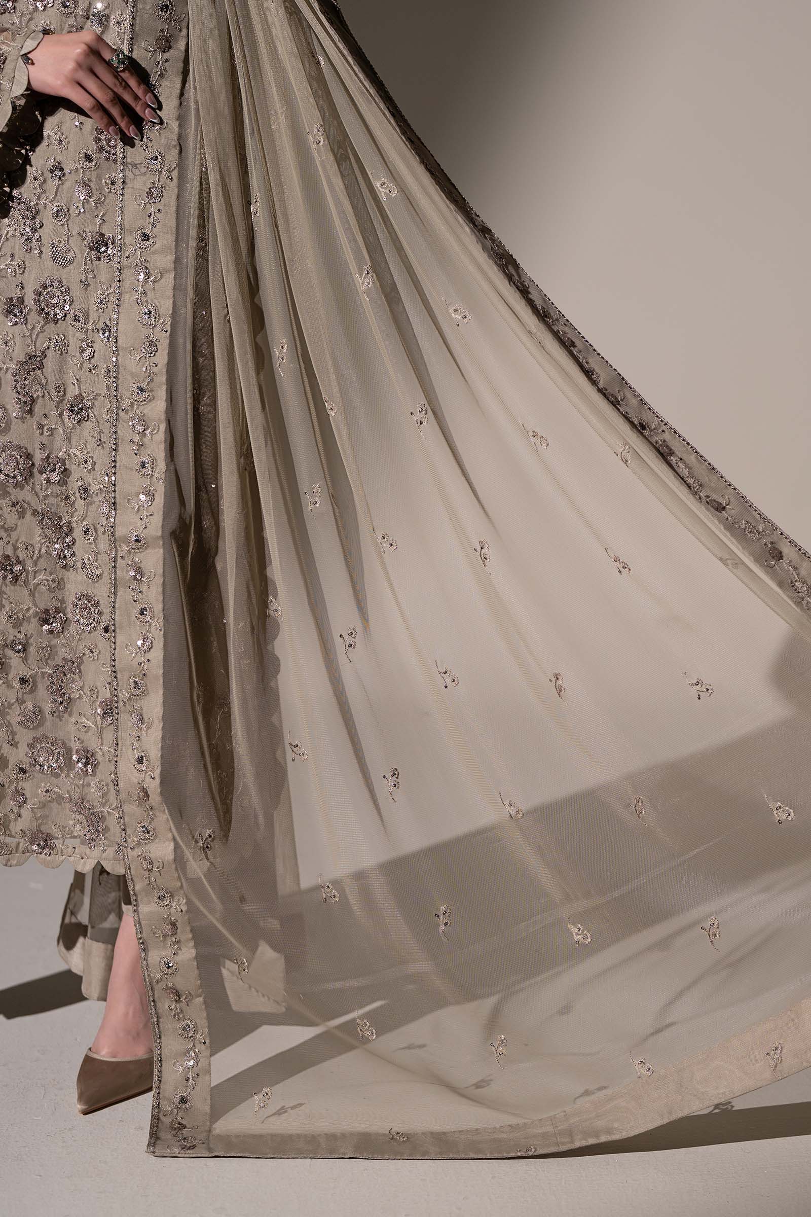 Embroidered Net Fabric (3Pcs)