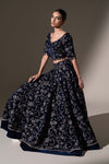 Embroidered Velvet Fabric (1Pc)