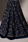 Embroidered Velvet Fabric (1Pc)
