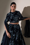 Embroidered Velvet Fabric (1Pc)