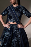 Embroidered Velvet Fabric (1Pc)