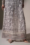 Embroidered Organza Fabric (1Pc)