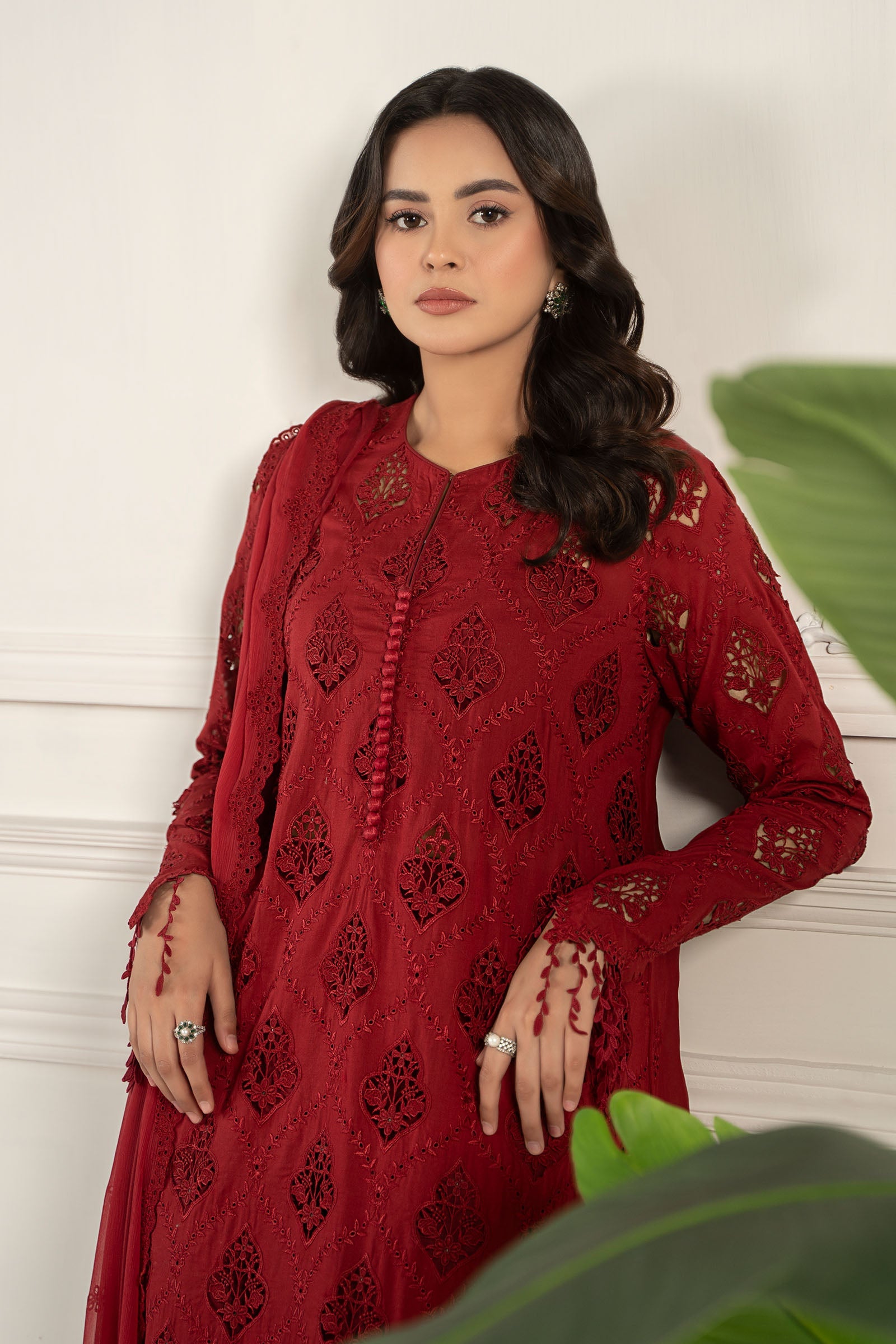 Embroidered Lawn Fabric (3Pcs) | LF-807