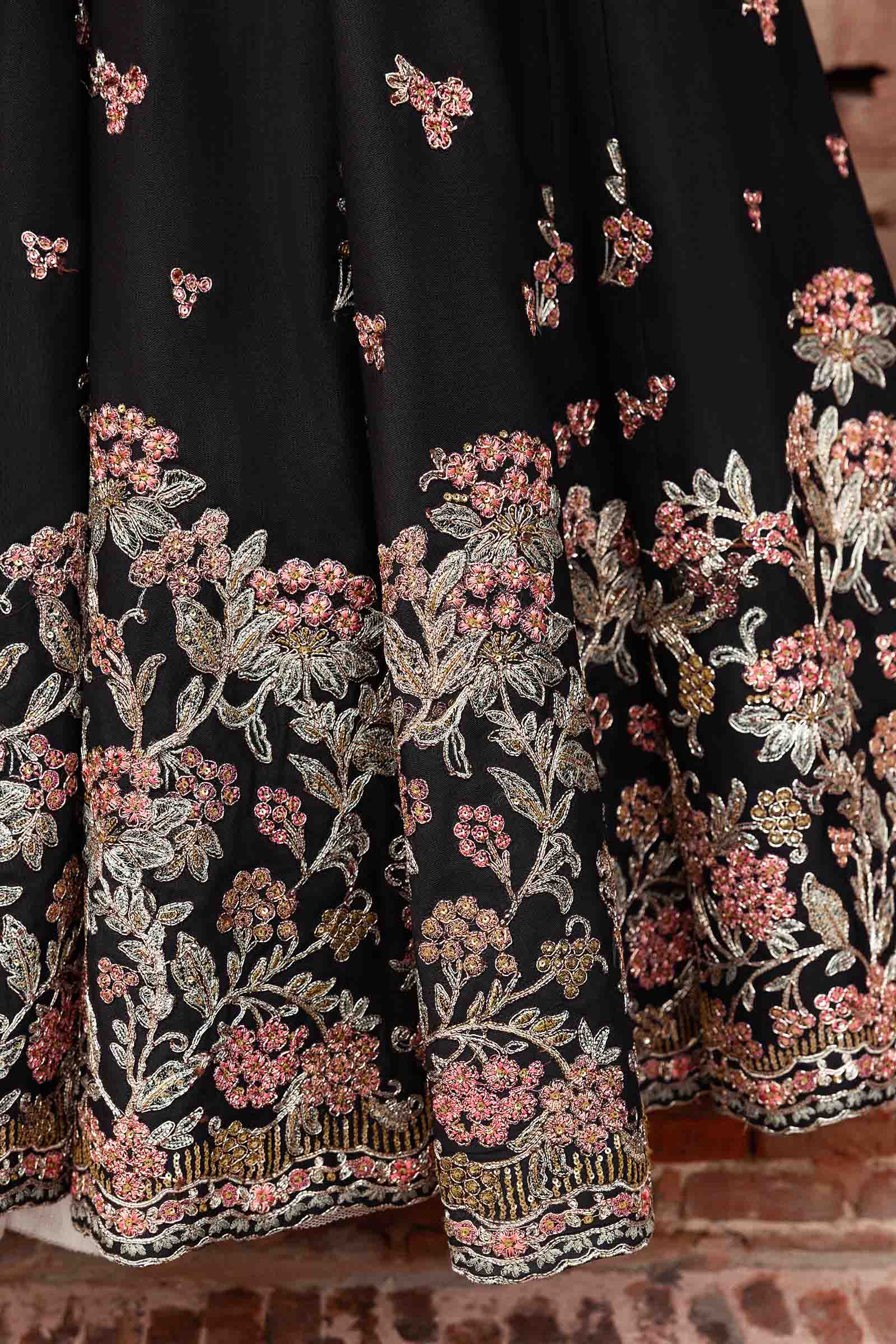Embroidered Net Fabric (2Pcs) | LF-902