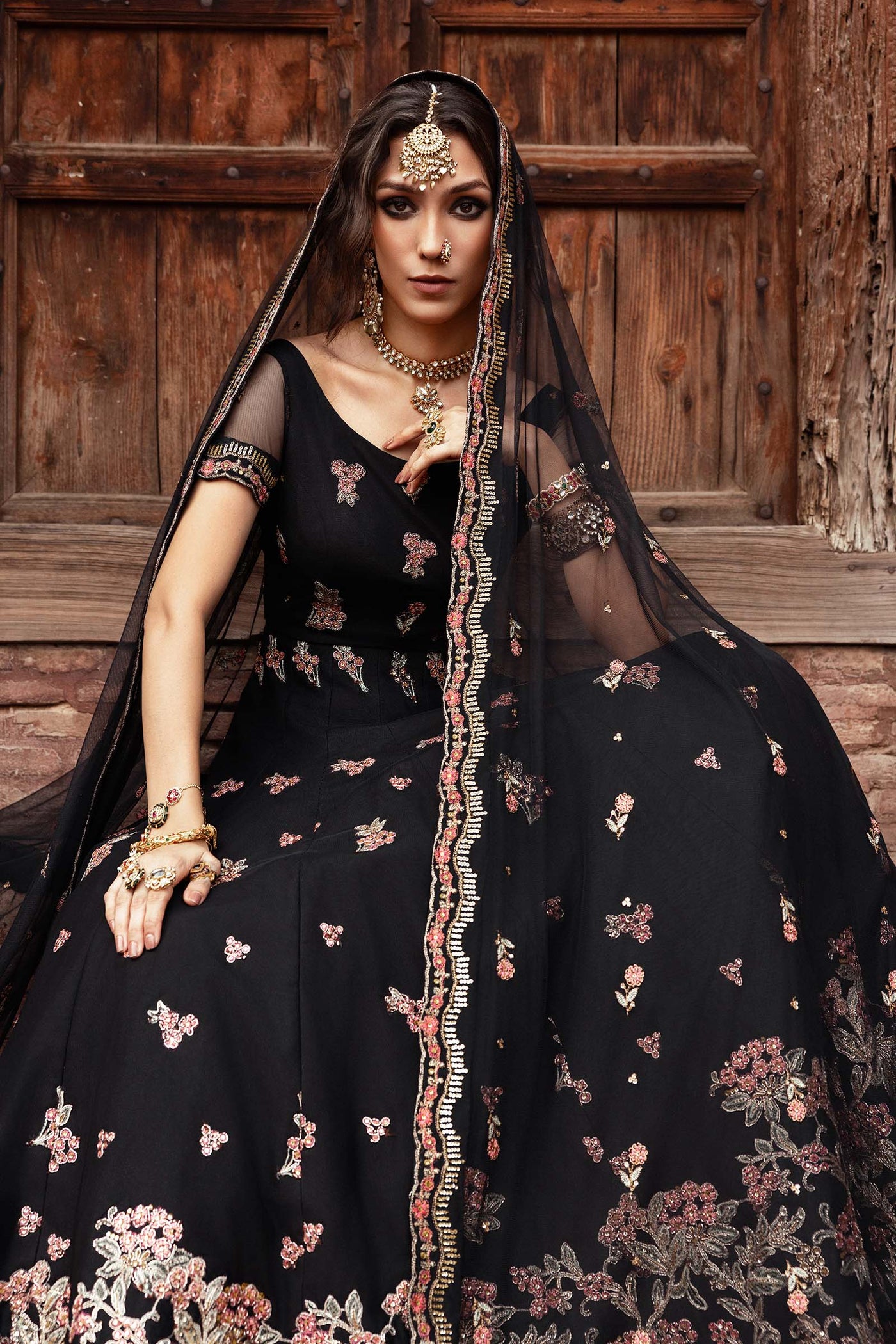 Embroidered Net Fabric (2Pcs) | LF-902