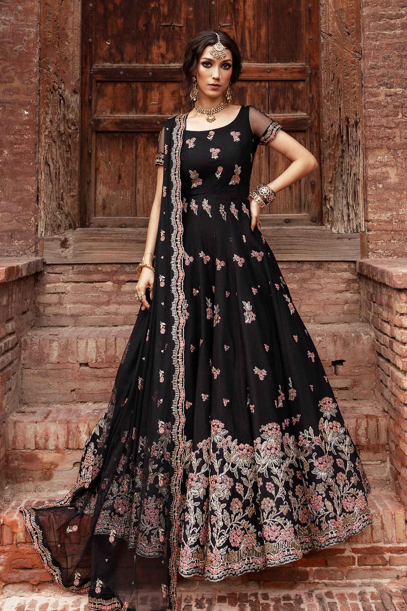 Embroidered Net Fabric (2Pcs) | LF-902