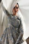 Embroidered Velvet Fabric (1Pc)