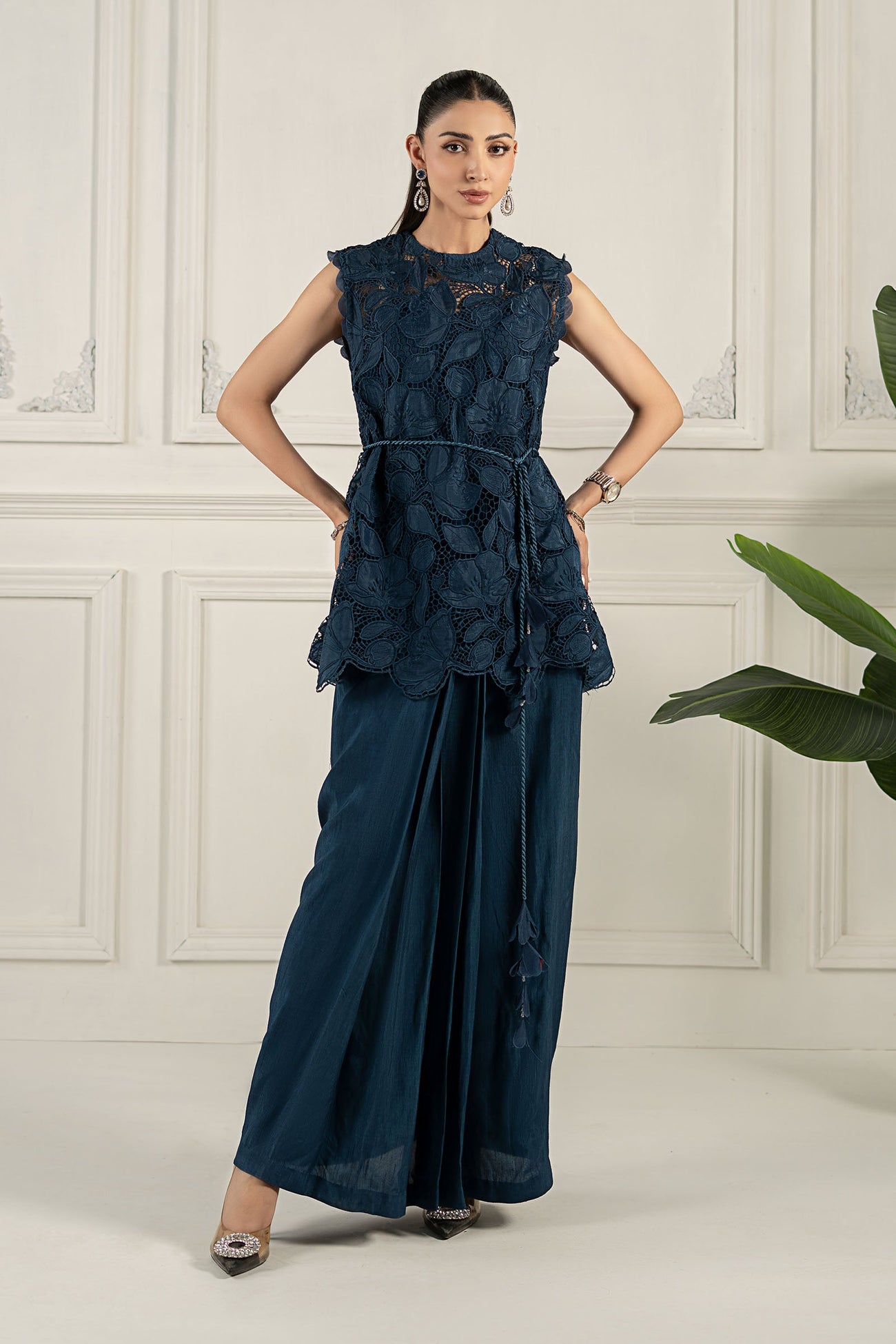 Embroidered Silk Fabric (1Pc) | LF-CH1R1