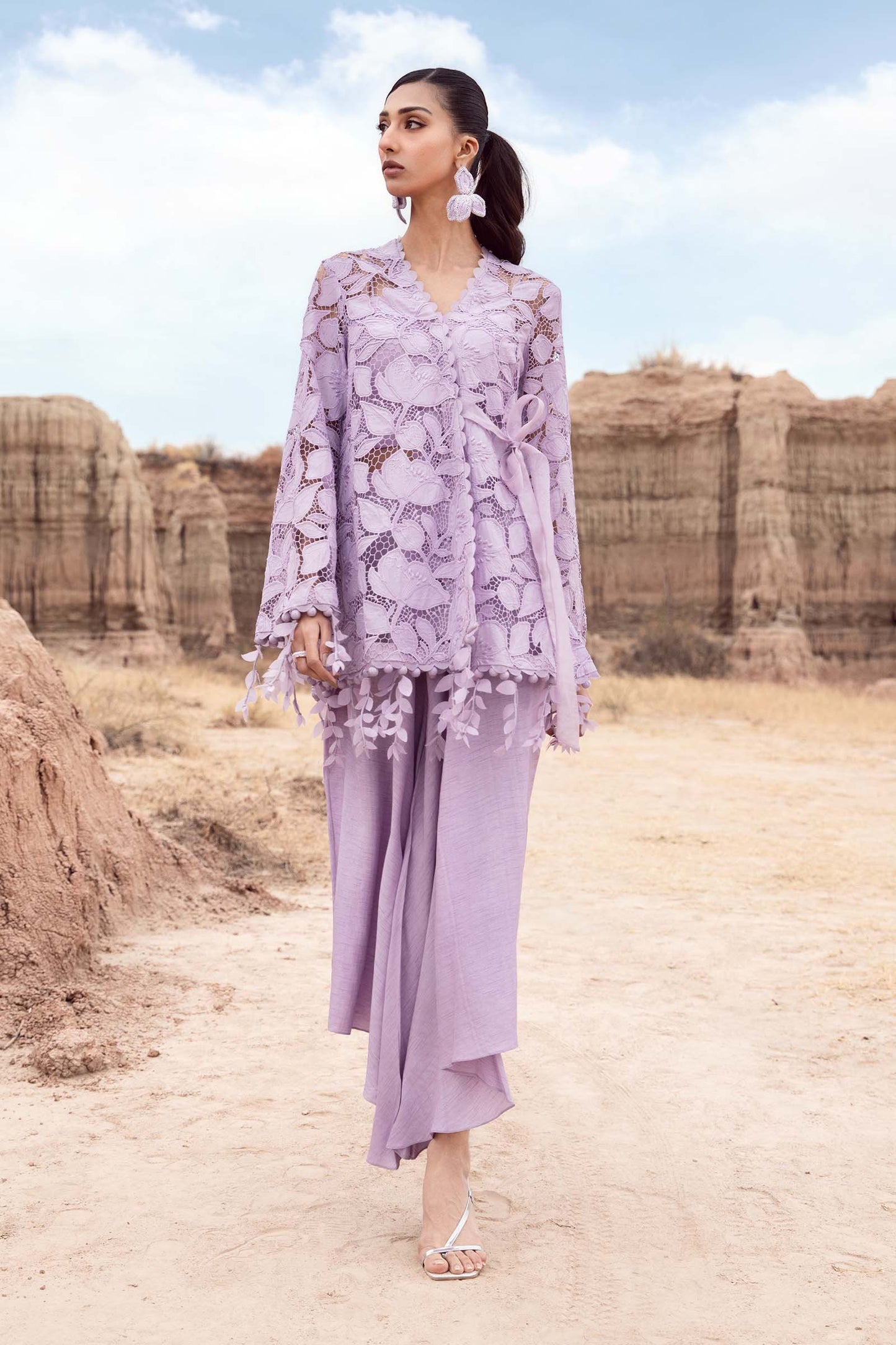 Embroidered Silk Fabric (1Pc) | LF-CH1