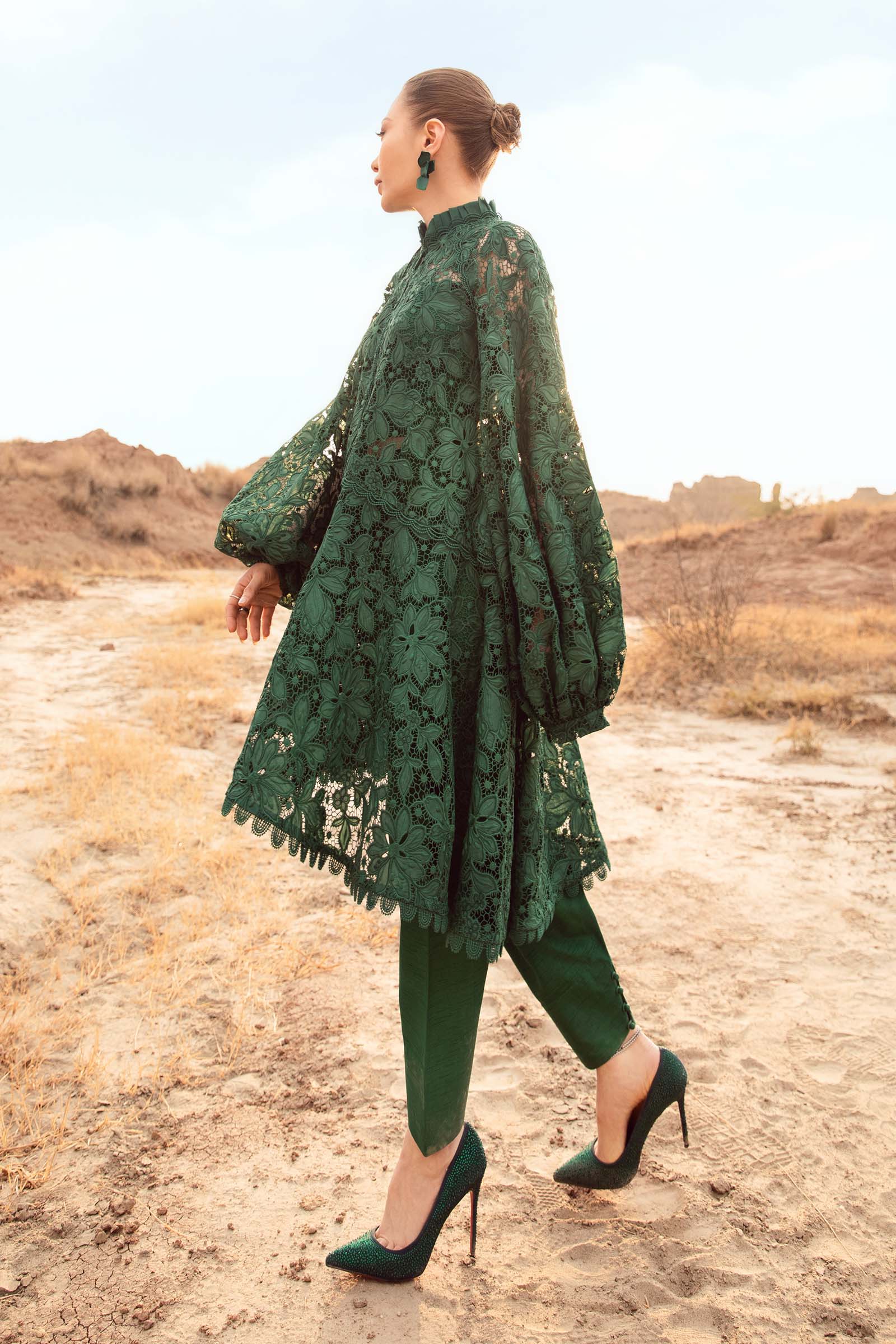 Embroidered Silk Fabric (1Pc) | LF-CH3