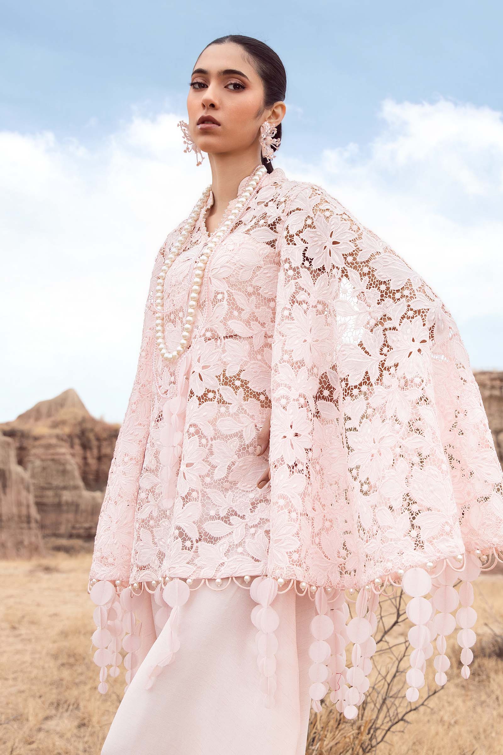 Embroidered Silk Fabric (1Pc) | LF-CH3