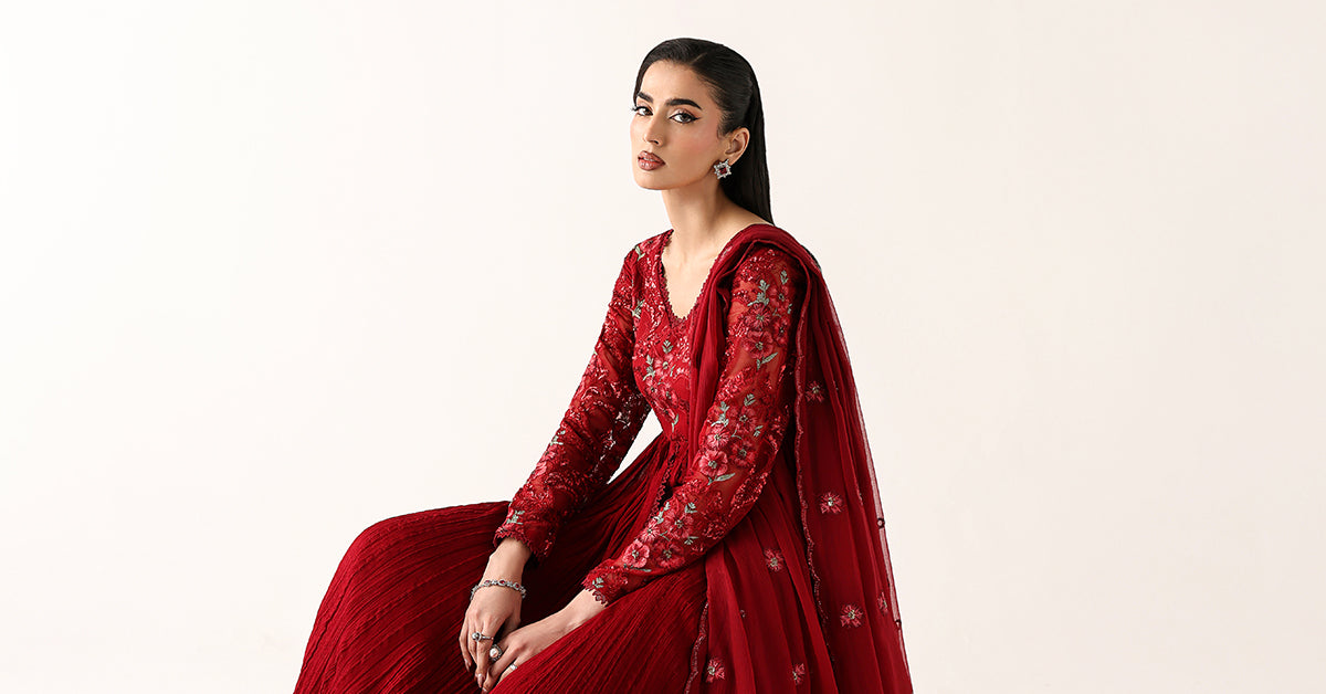 Embroidered Chiffon Fabric (3Pcs)