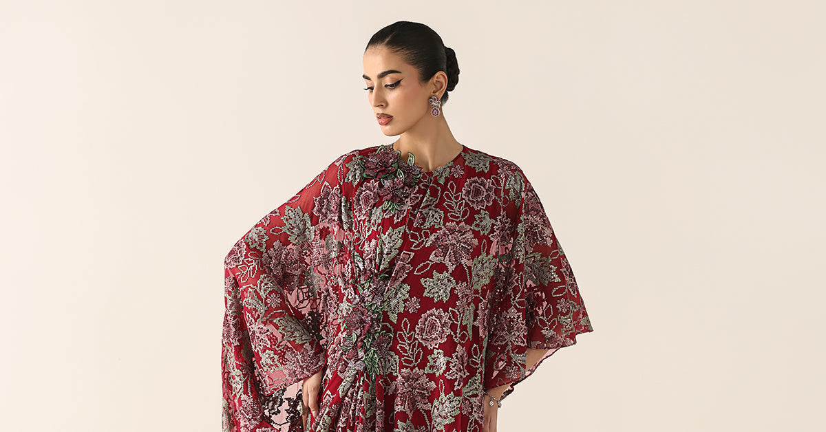 Embroidered Chiffon Fabric (3Pcs)