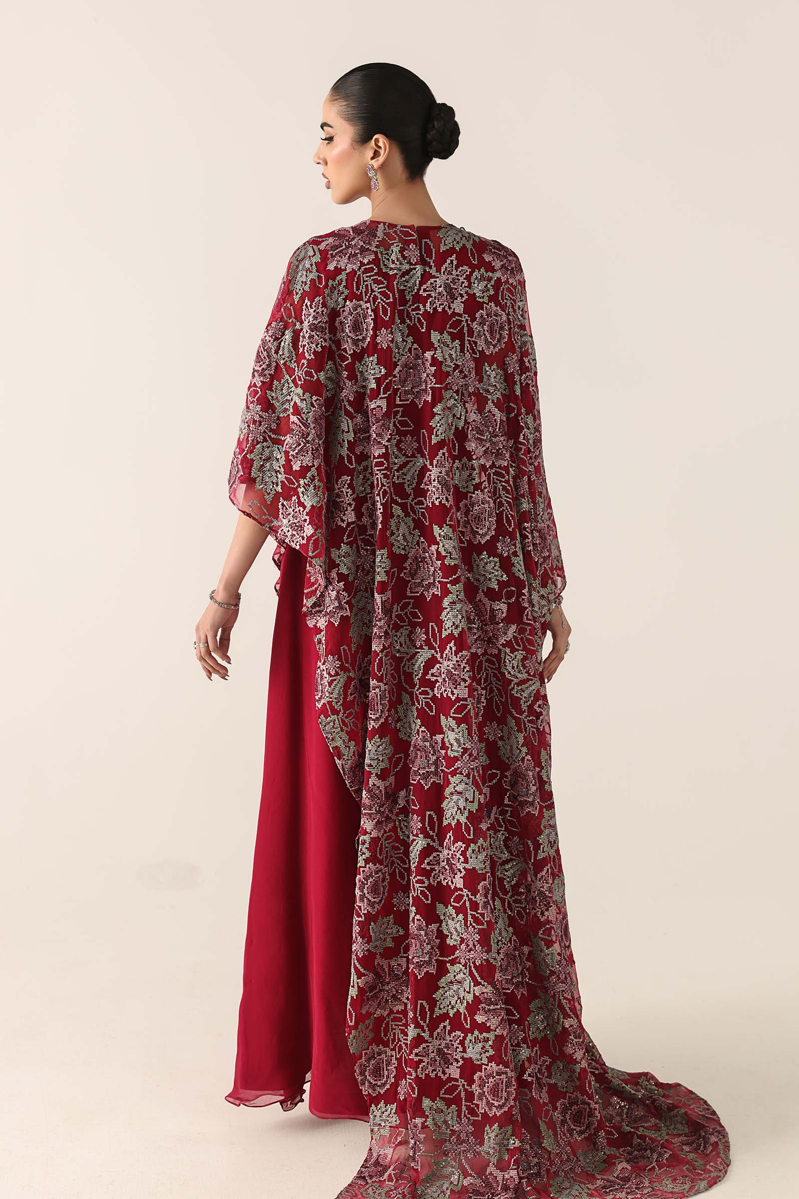 Embroidered Chiffon Fabric (3Pcs)