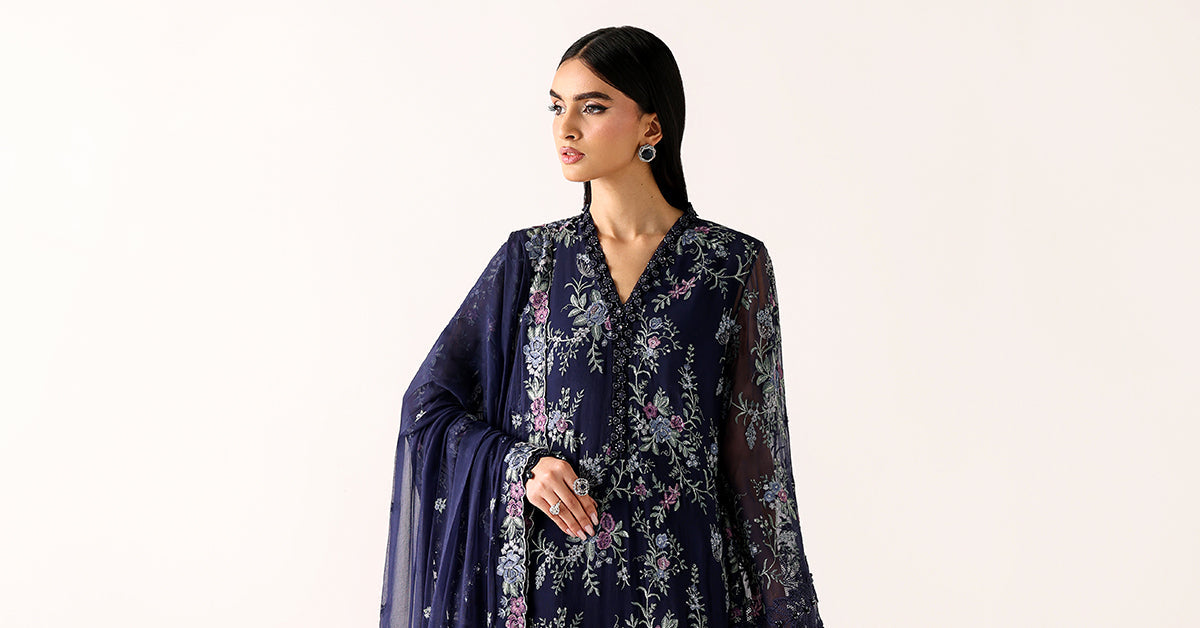 Embroidered Chiffon Fabric (3Pcs)