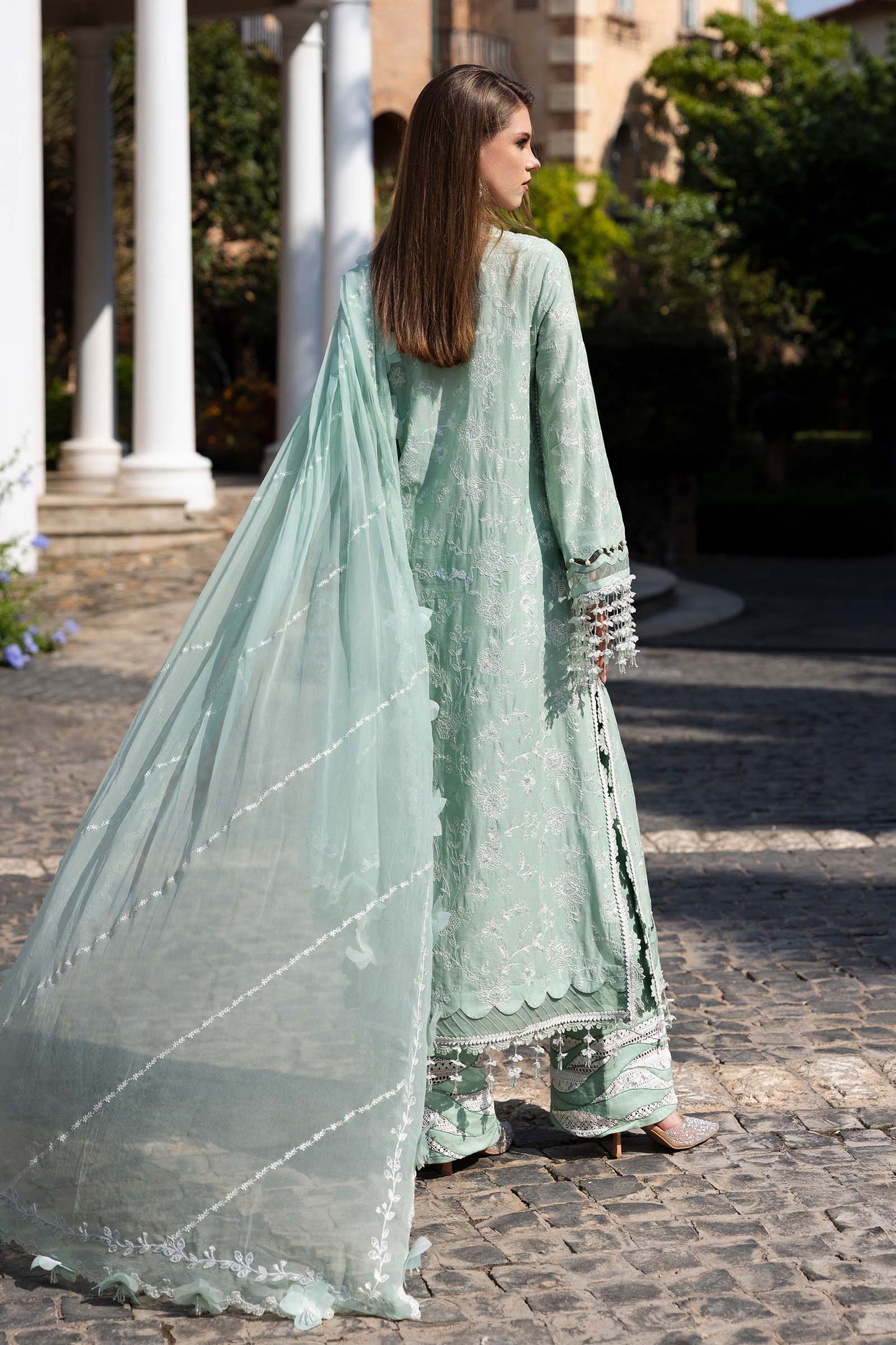 Embroidered Lawn Fabric (2Pcs)