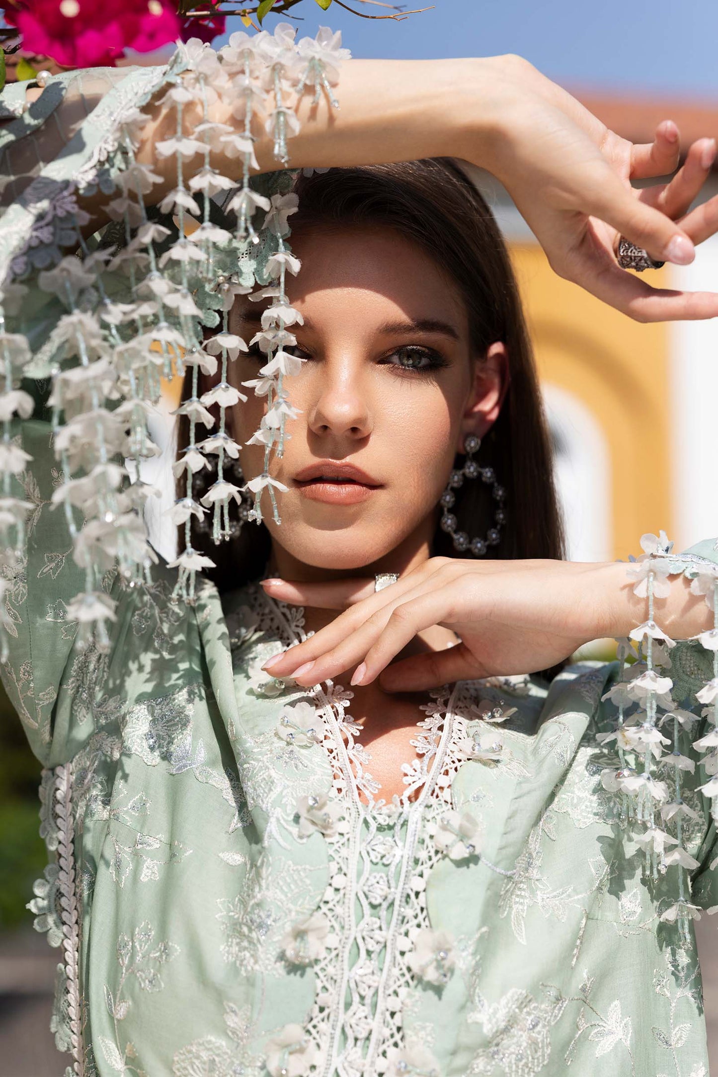 Embroidered Lawn Fabric (2Pcs)