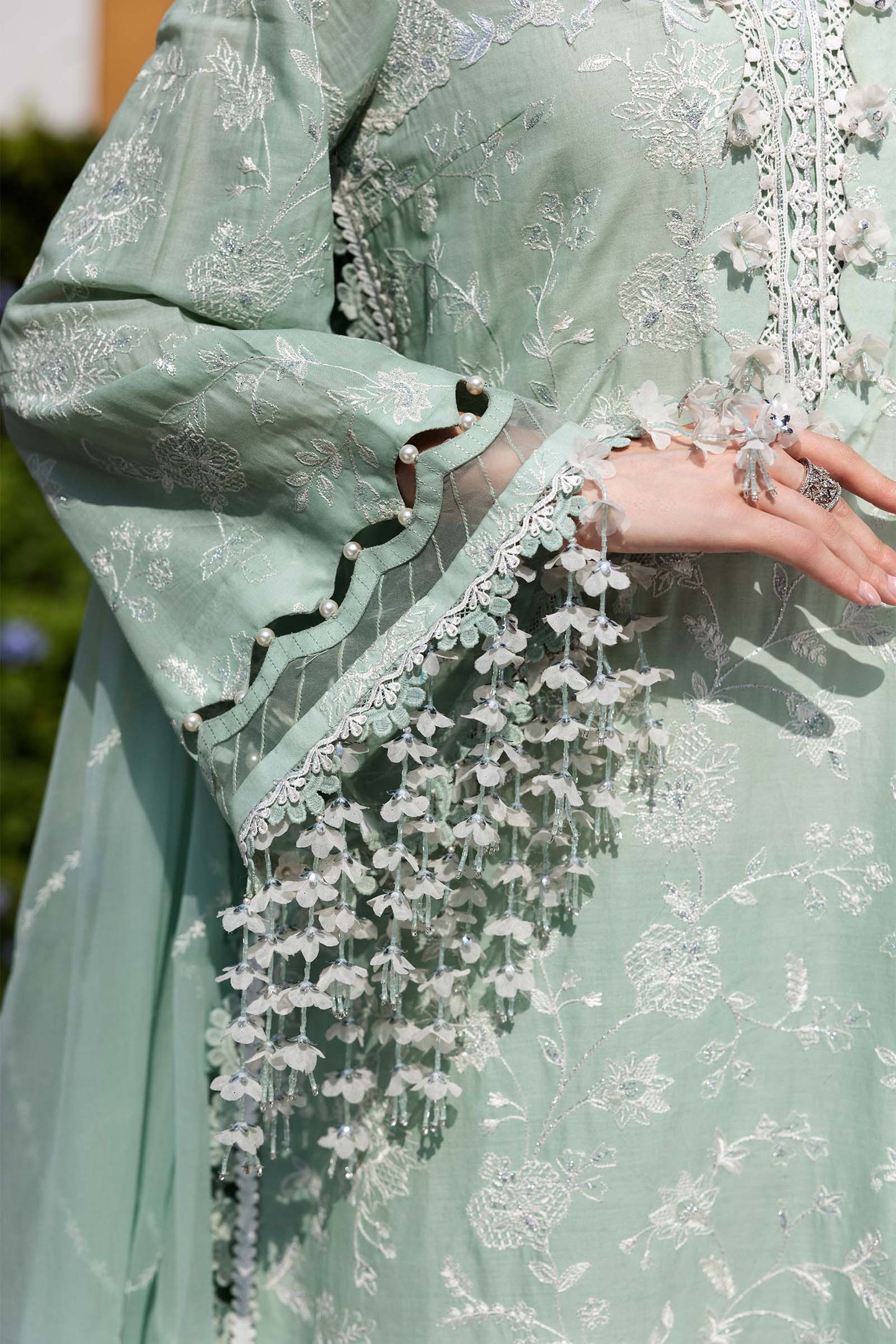 Embroidered Lawn Fabric (2Pcs)