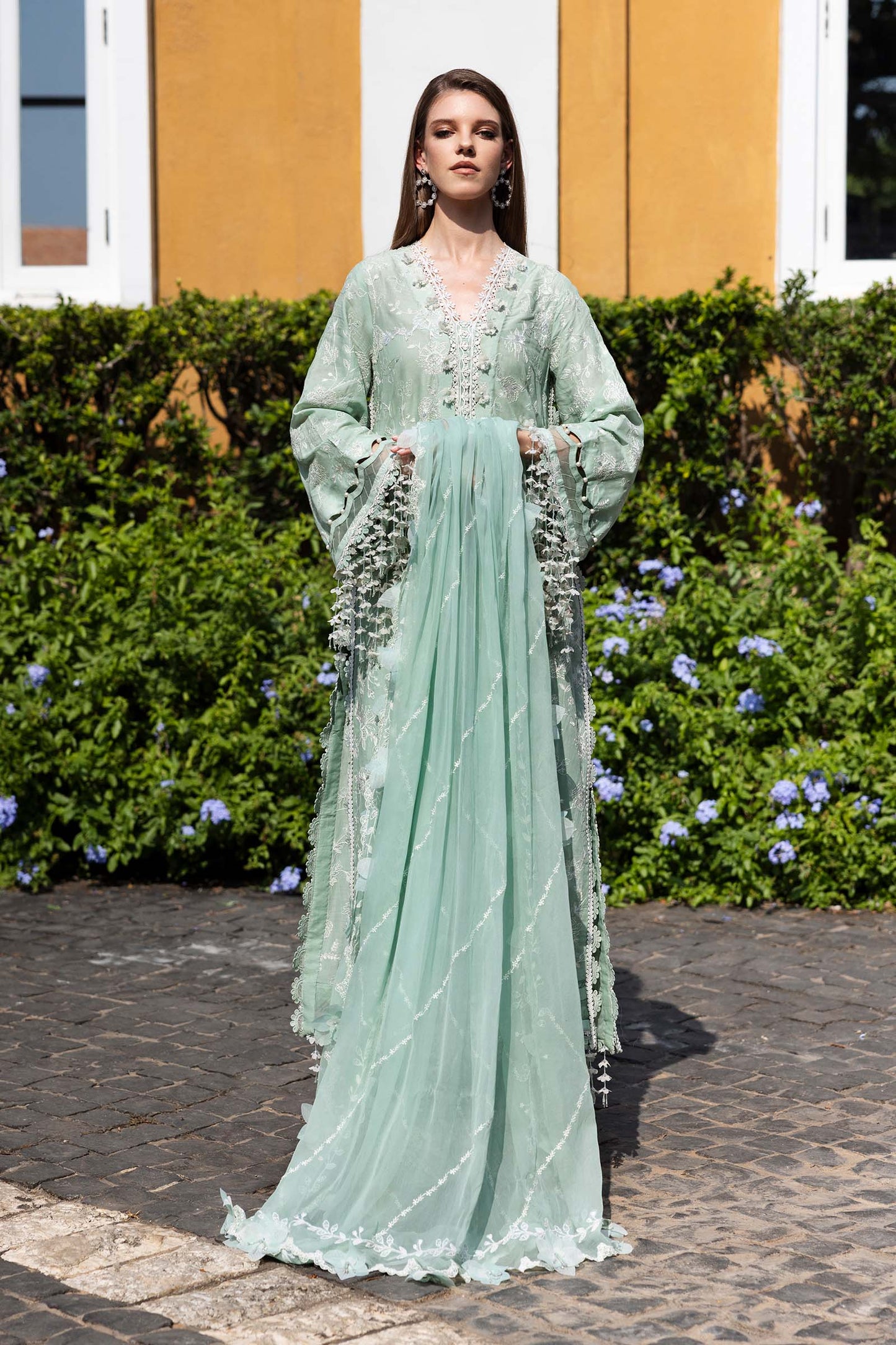 Embroidered Lawn Fabric (2Pcs)