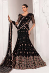 Embroidered Poly Net Fabric Sleeves | LF-704