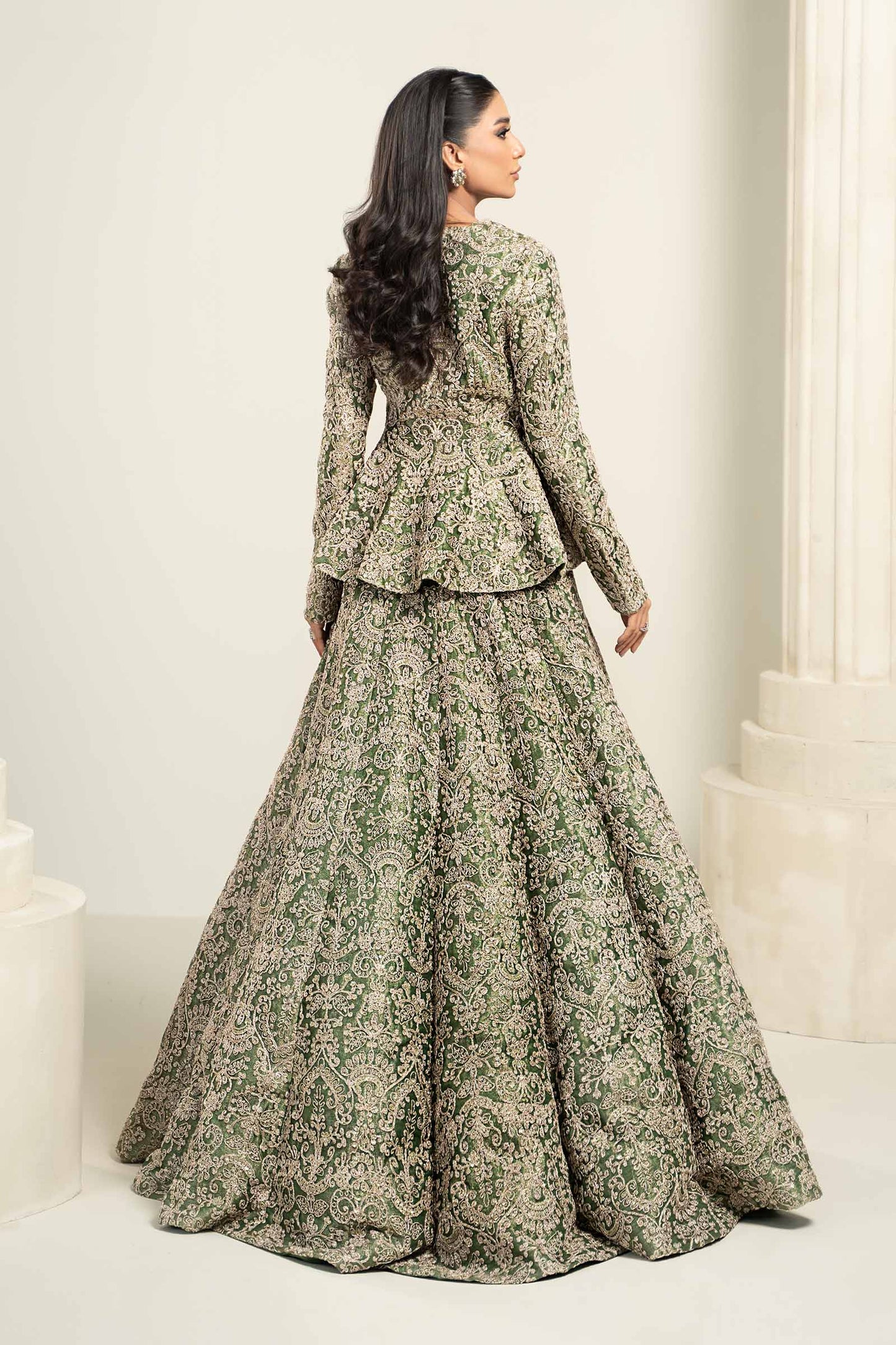 Embroidered Zari Net Fabric (1Pc) | LF-729