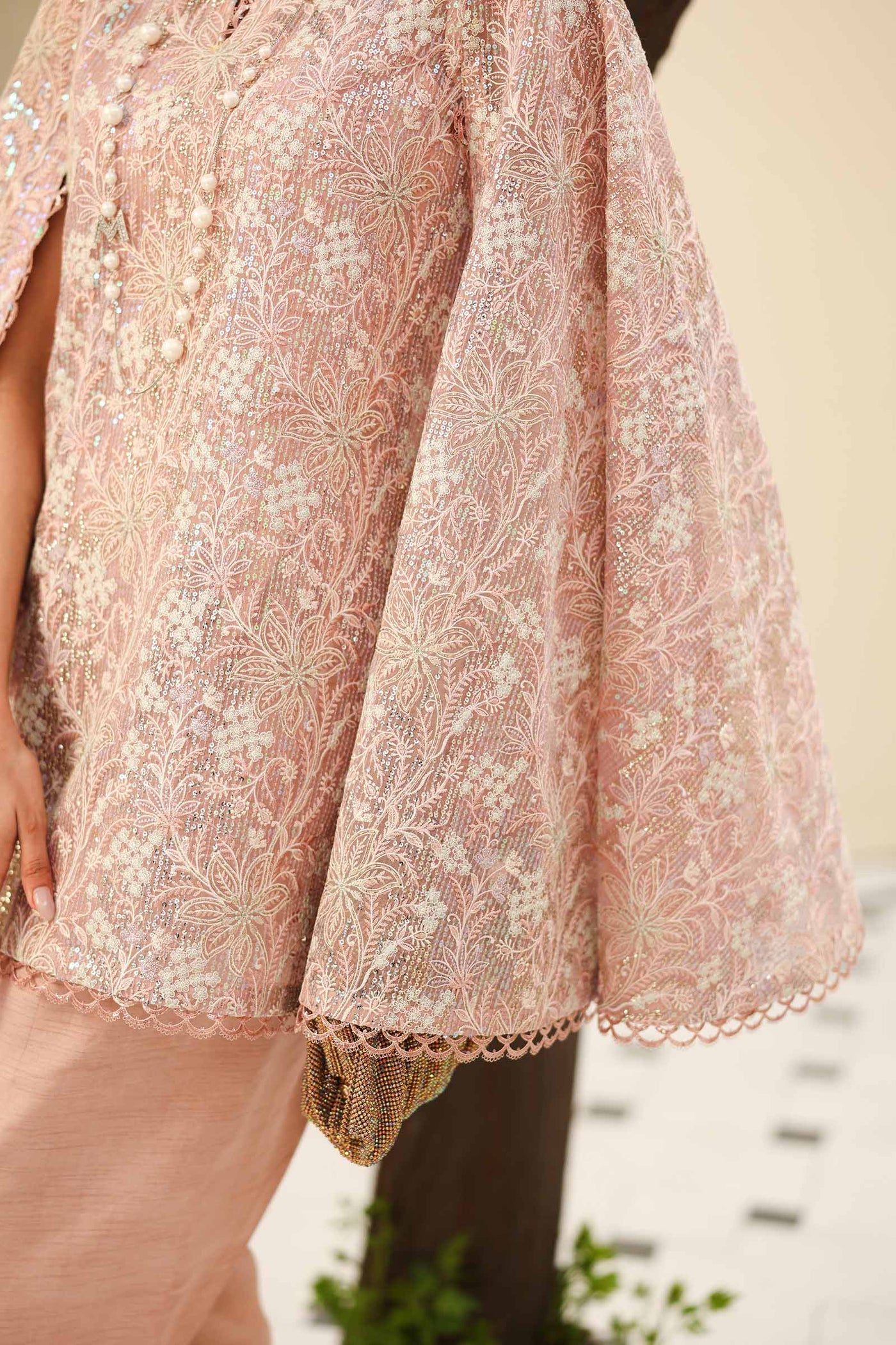 Embroidered Net Fabric (2Pcs) | LF-802