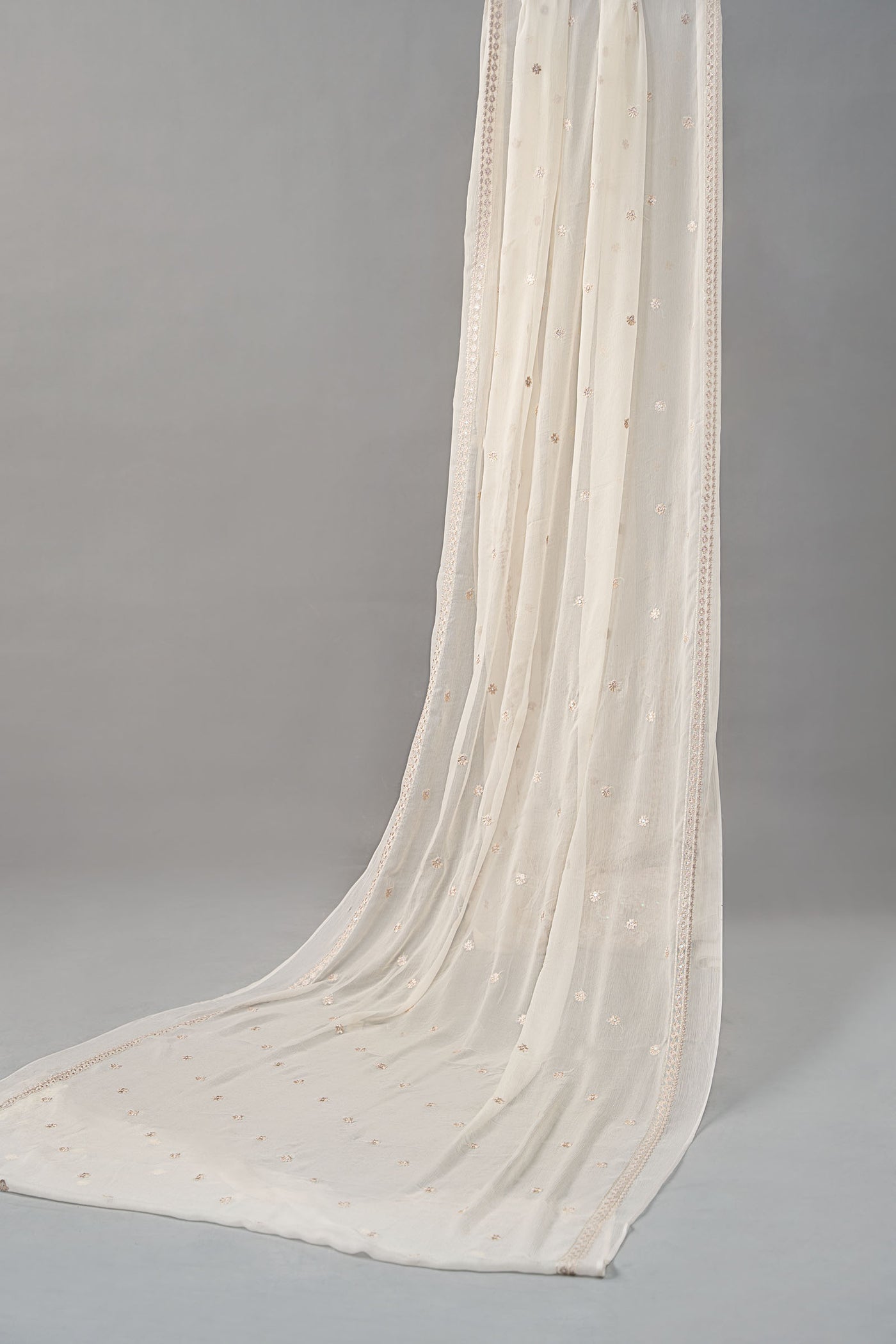 Embroidered Chiffon Fabric (2Pcs) | LF-817