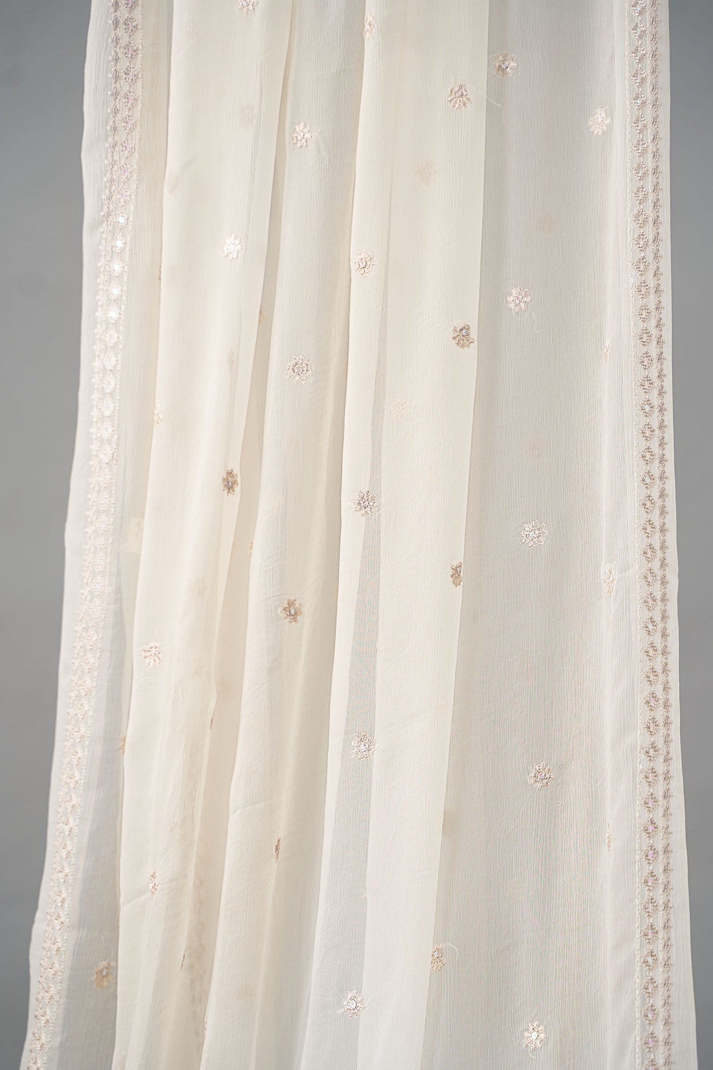Embroidered Chiffon Fabric (2Pcs) | LF-817