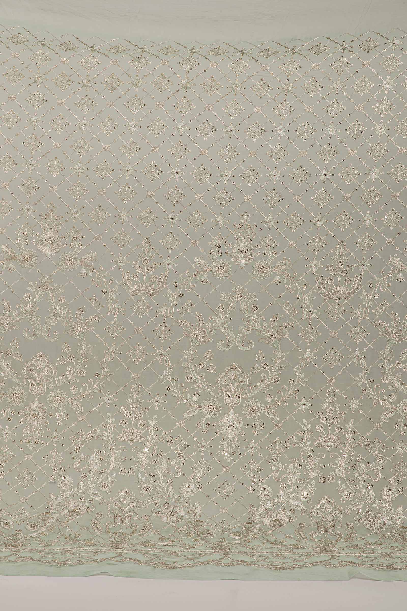 Embroidered Chiffon Fabric (1Pc) | LF-820