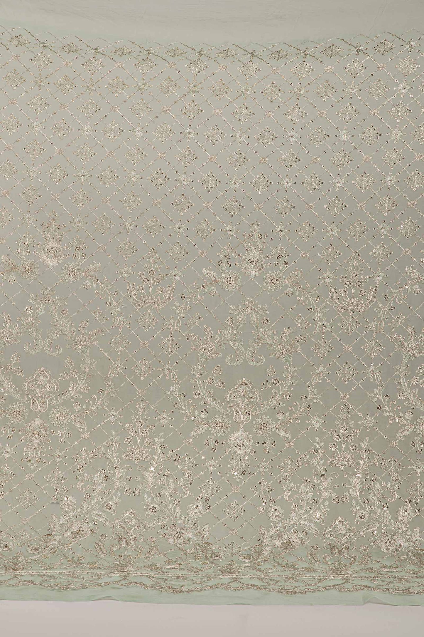 Embroidered Chiffon Fabric (1Pc) | LF-820