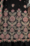 Embroidered Poly Net Fabric Sleeves | LF-704