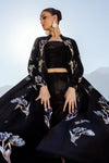 Embellished Velvet Fabric (1Pc) | LF-CH25-07
