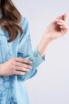 2 Pc Printed Slub Lawn Suit