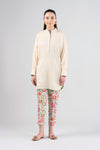 2 Pc Printed Jacquard Viscose Suit