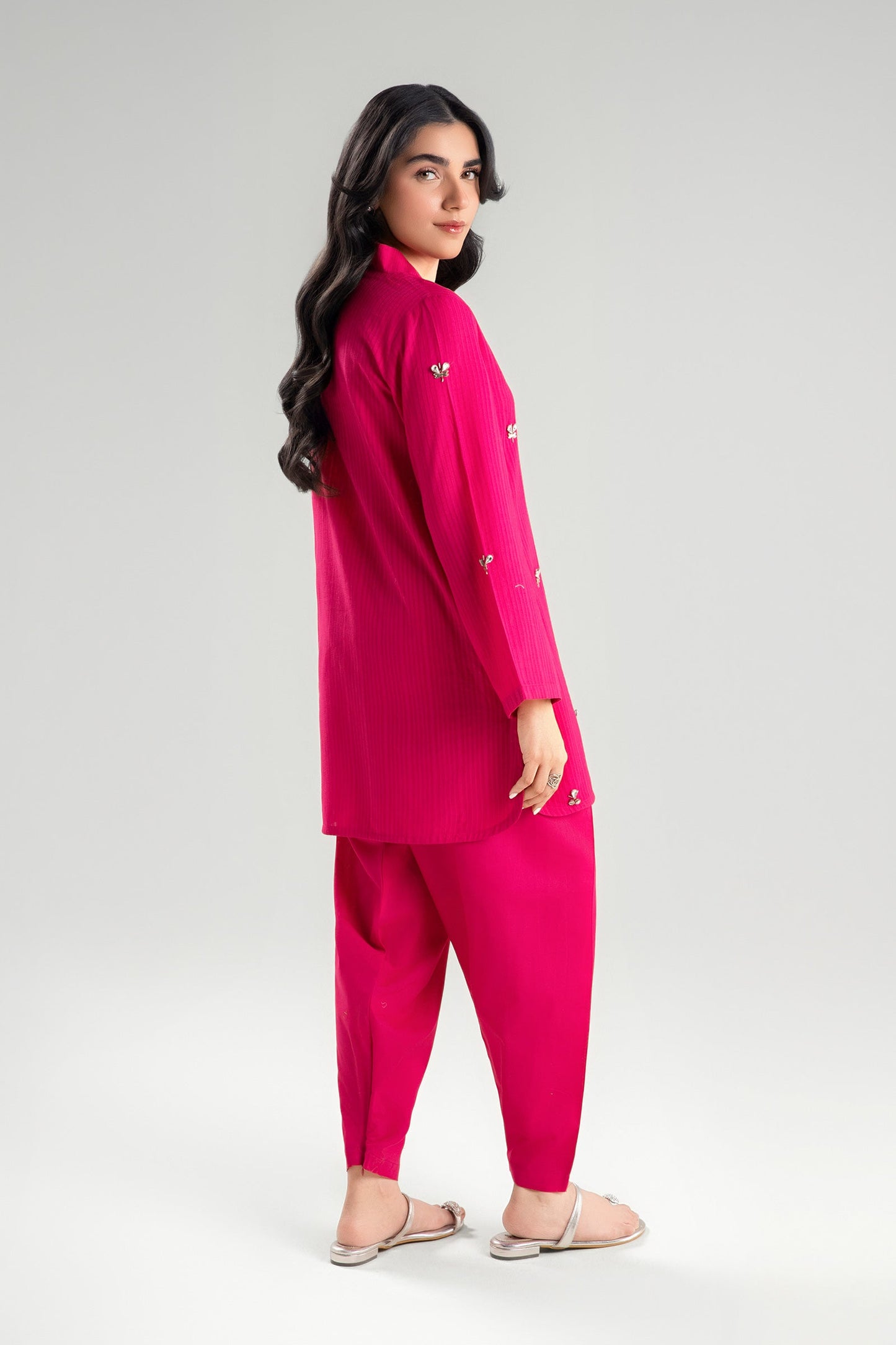 2 Pc Dyed Dobby Suit