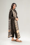 2 Pc Printed Textured Cotton Suit