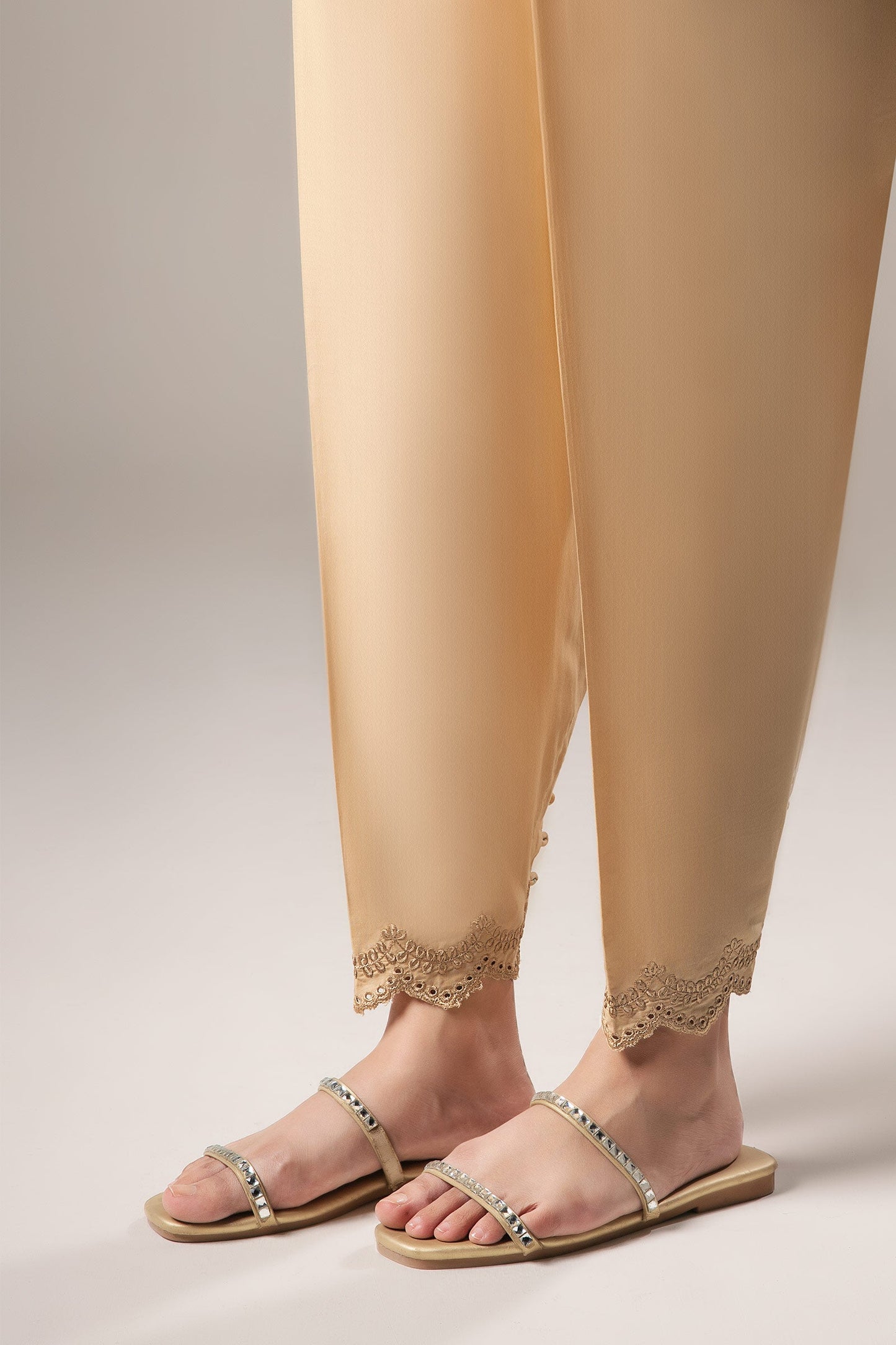 Embroidered Cambric Shalwar