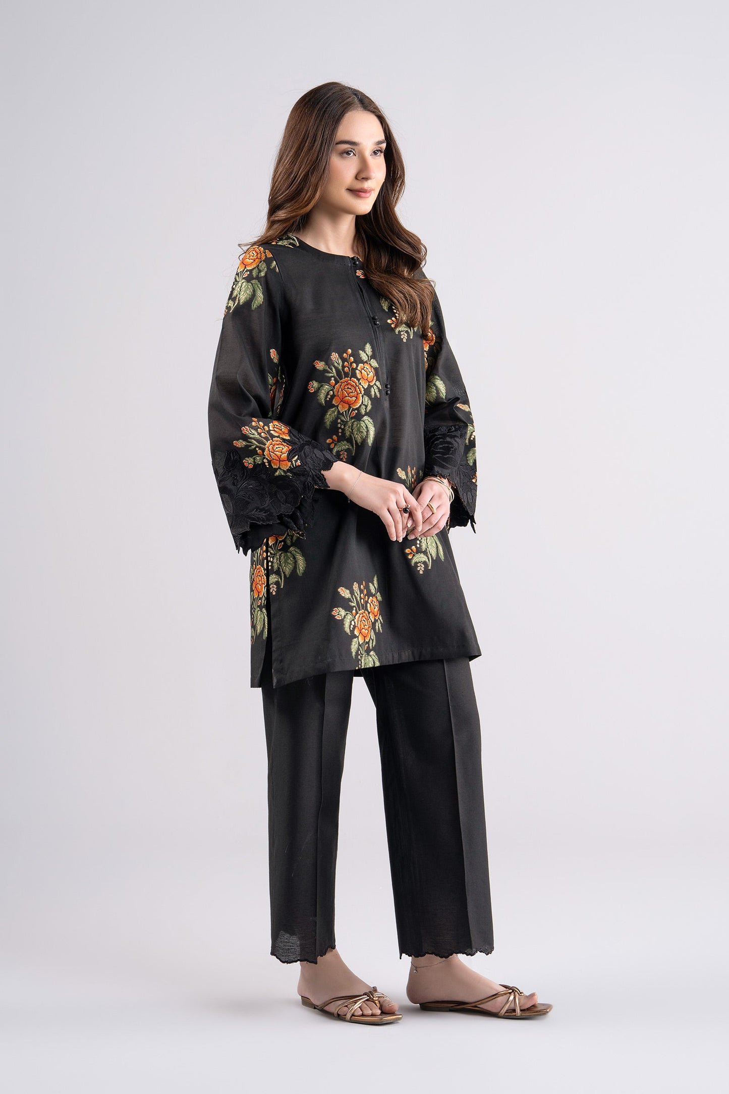 2 Pc Embroidered Jacquard Suit