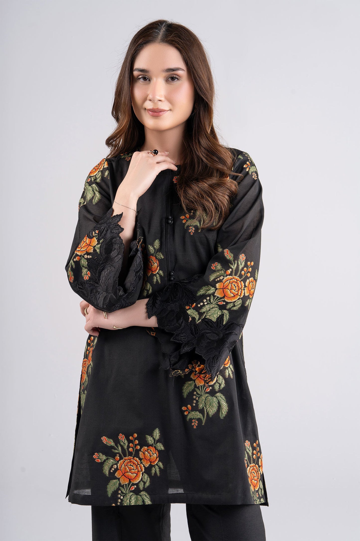 2 Pc Embroidered Jacquard Suit