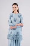 2 Pc Embroidered Jacquard Suit