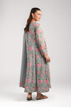 2 Pc Embroidered Zari Stripes Suit