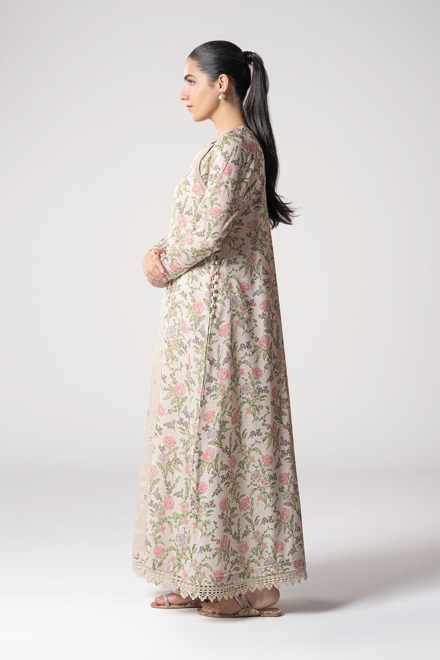 2 Pc Embroidered Zari Stripes Suit | MB-CS25-133