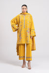 3 Pc Printed Silk Suit