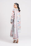 3 Pc Printed Silk Suit